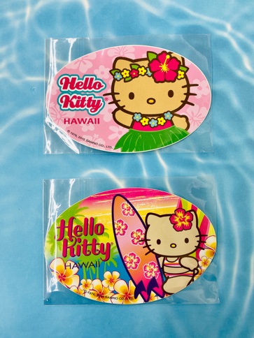Tanned Hello Kitty sticker postcard