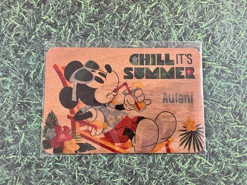 Disney character wood postcard